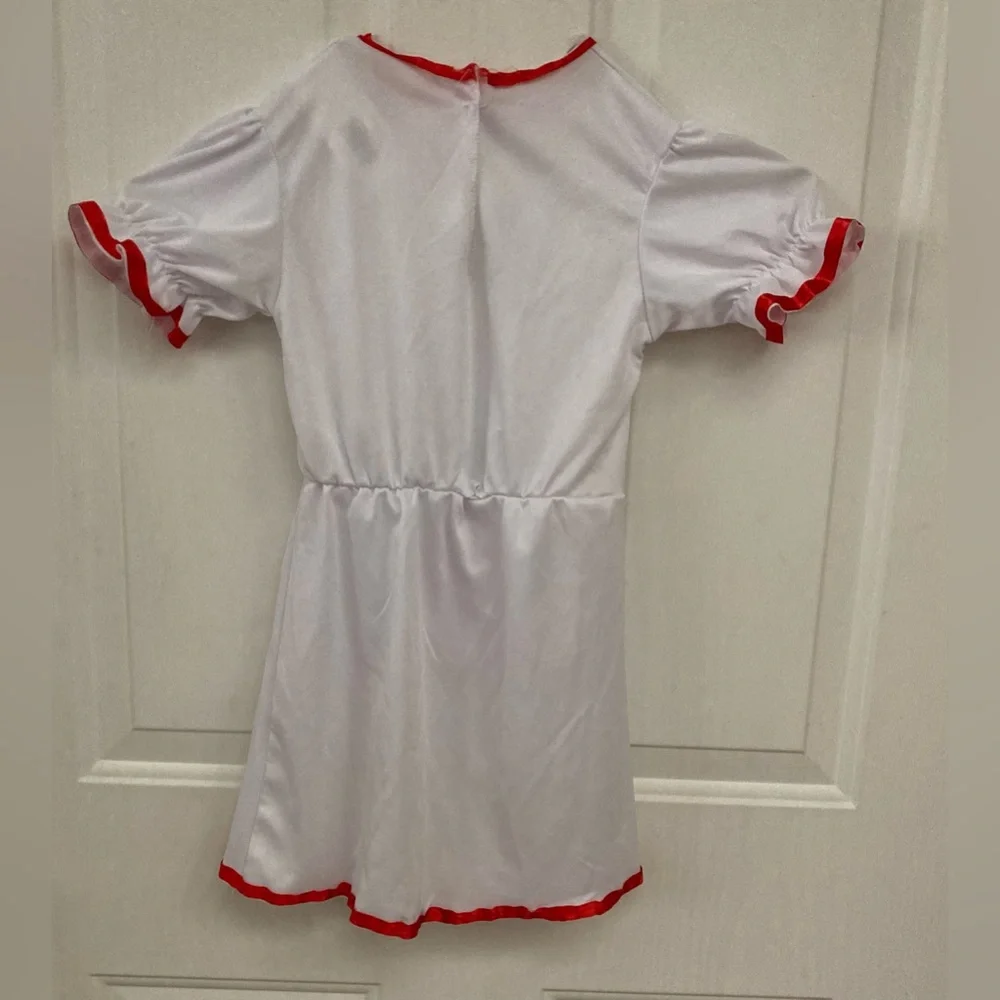 🩺🏥🩺Kids Nurse Costume - White and Red dress with hat